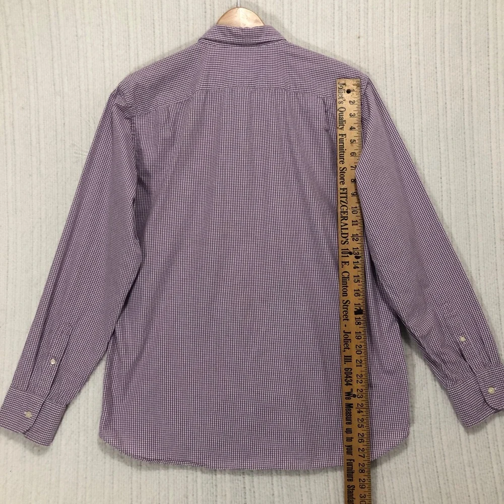 J.Crew Tailored Fit‎ Shirt Gingham Check Button Down Long Sleeve Casual L
